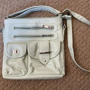 Light green crossbody purse